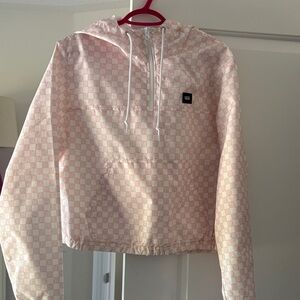 Vans Light Pink Checkered Windbreaker